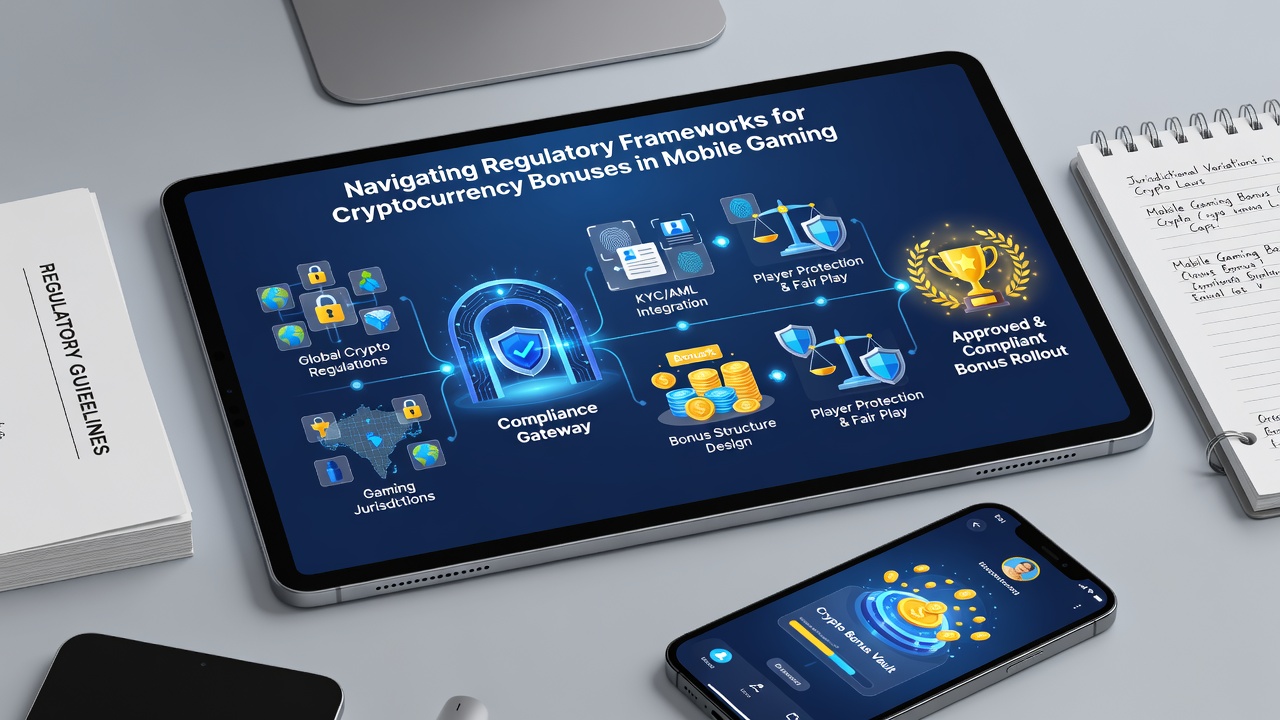 Mobile app interface showing crypto bonus verification process